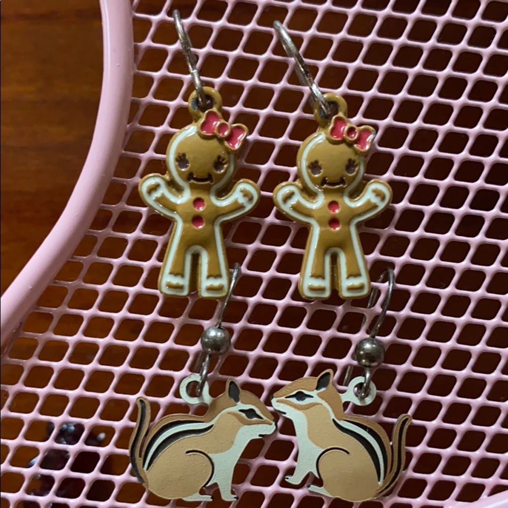 Chipmunk/Gingerbread earrings